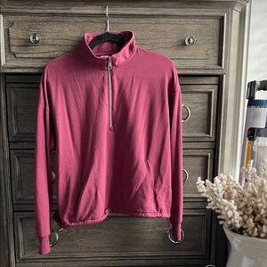 Burgundy Half-Zip Pullover